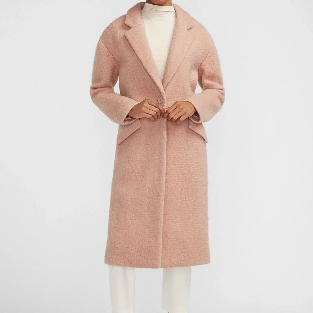 Express Wool Blend Car Coat XL NWT - Picture 2 of 16